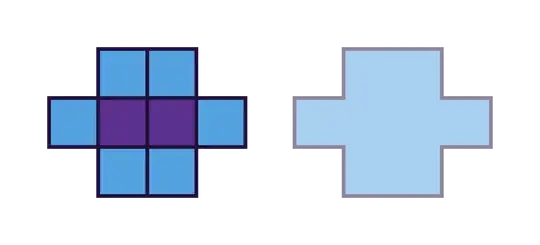 A domino and its zone