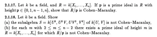 screenshot of the referenced exercises