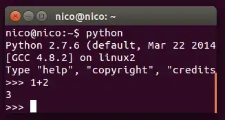 Python console Ubuntu