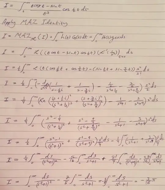 This is very old exercise has been evaluated by applying MAZ Identity