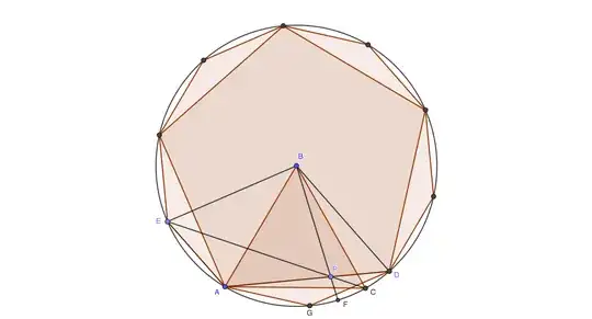 Angles inside an equilateral triangle