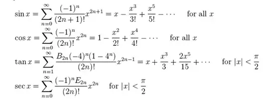 Here's what i want to know,how does sinx and cosx equals such taylor series?