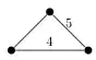 Triangle labeled " ",4,5