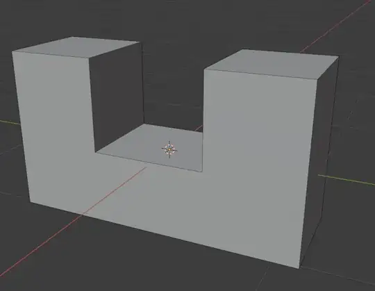 Picture of a shape that is kind of like a 3D letter U.