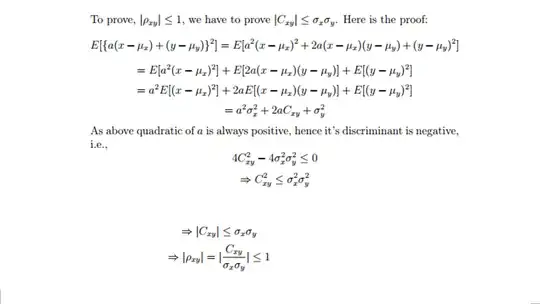 general proof for correlation
