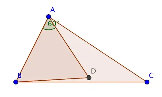 another example, with the two vertices not lying on BC