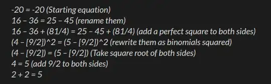 calculation proving 2+2=5