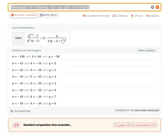 Screenshot from WolframAlpha