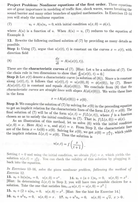 Page from book containing the problem
