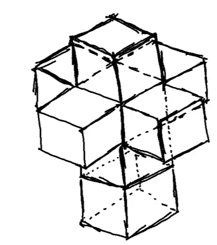Figure 2: flattened Teserract