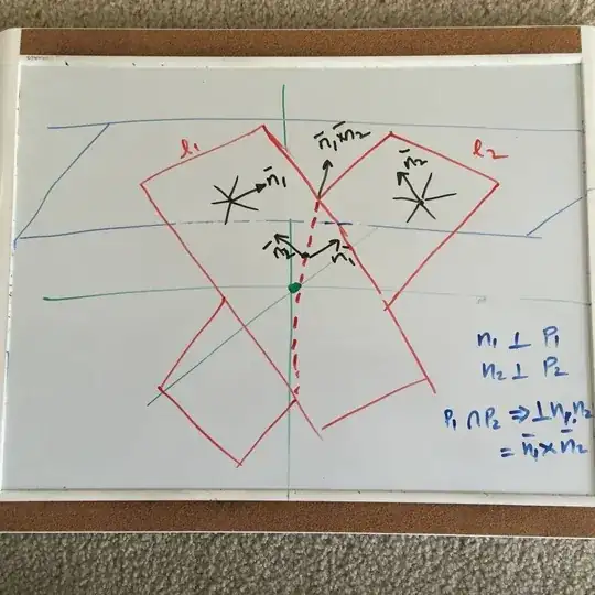 Interpretation of line intersection in homogeneous space