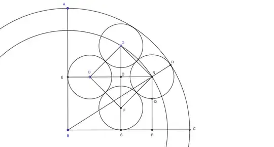 Can four circles move in a quadrant?