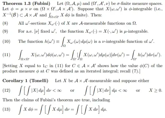 Fubini-Tonelli Theorems