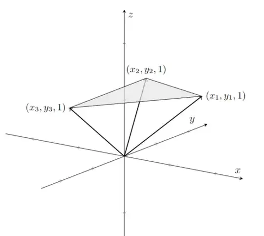 Triangle in 3D-space