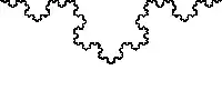 Koch snowflake zoom-in