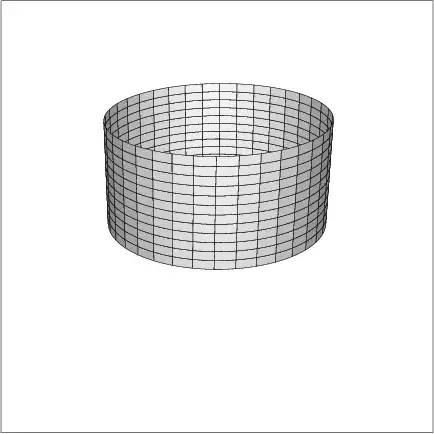 Deforming a cylinder to a twice-twisted ribbon in four-space