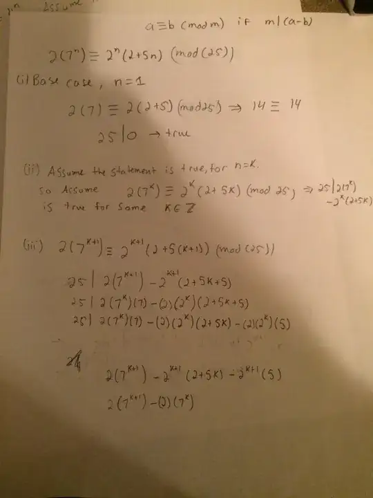 attempt at question one