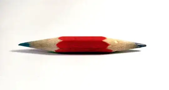 pencil sharpened on both sides