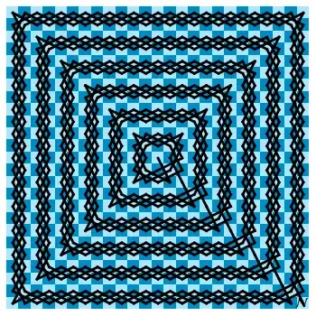 part of an infinite knight's tour