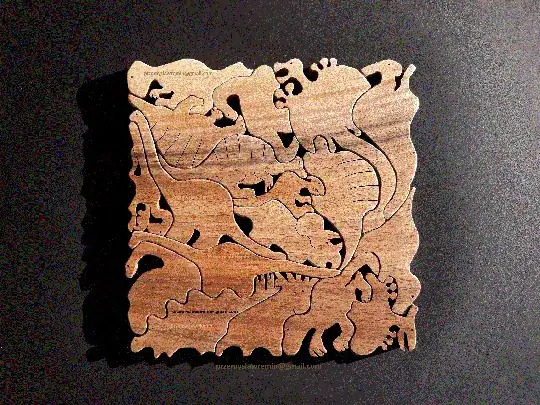 Przemyslaw Remin Dinosaur Puzzle Square