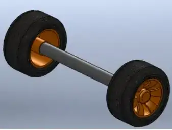 Single wheel and axle