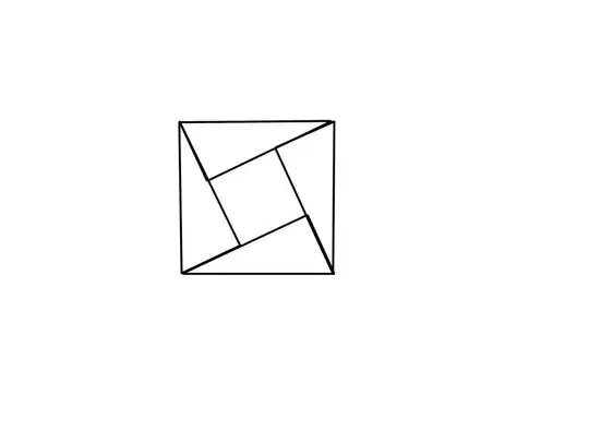 Four replica of the triangular are less than the square