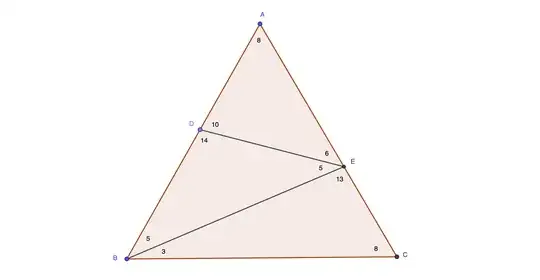 three circles, angles