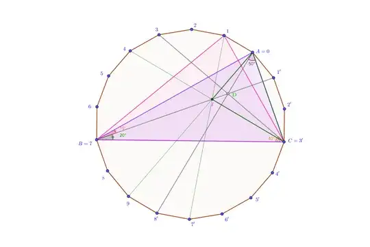 math stackexchange 4423750 regular 18-gon