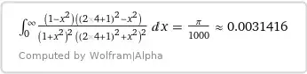 Second integral, k=4