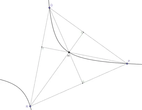 An orthocentric system on a rectangular hyperbola.