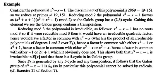 A screenshot of the example in question