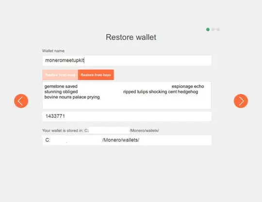 Restore from seed or keys