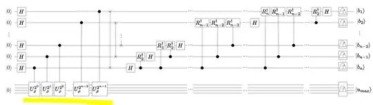 The image in the paper showing the general circuit for QPE