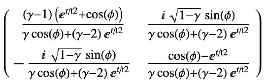 final density-matrix