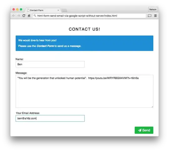 contact form