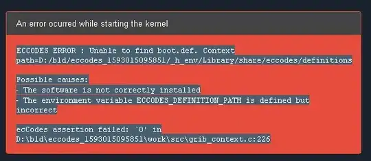 Error starting the kernel