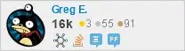 profile for Greg E. on Stack Exchange, a network of free, community-driven Q&A sites profile for Greg E. on Stack Exchange, a network of free, community-driven Q&A sites