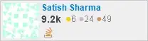 profile for Satish Sharma on Stack Exchange, a network of free, community-driven Q&A sites