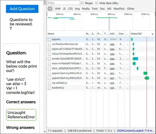 After logging in to an account where there are only 7 question answer pairs