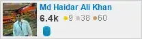 profile for Md Haidar Ali Khan on Stack Exchange, a network of free, community-driven Q&A sites