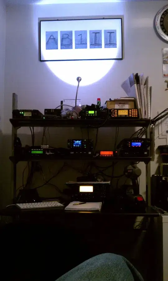 the indoor ham radio shack