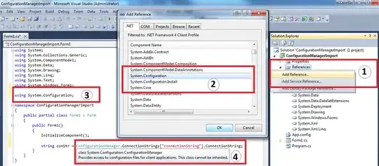 get connection string from app.config