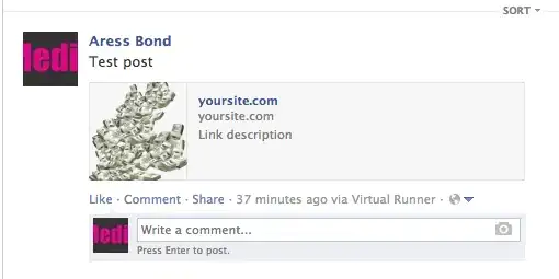 A field and a button