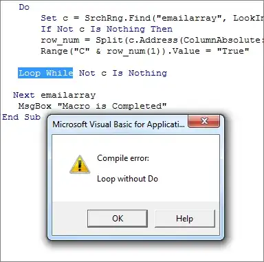 error message