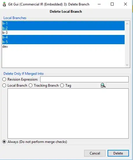 GitUI: delete local branches
