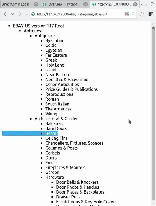 ebay categories with root node