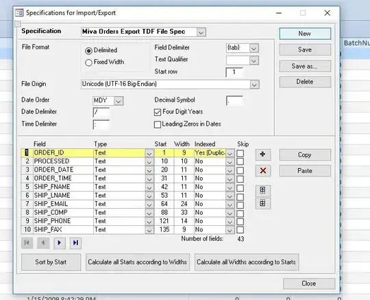 Result with an options menu