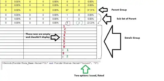 screenshot of the error