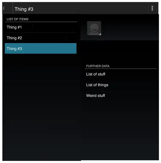 A click on Thing #3 opens the thing details in the right pane