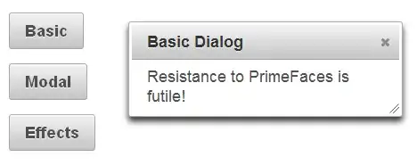 Screenshot of locally created site